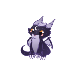 Dragon noir Cro - dragon d'Eve Mattatia créé par CAROLINE BLINEAU